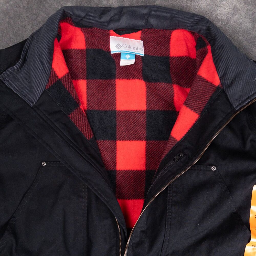 Columbia Loma Vista Jacket Mens XXL Black Fleece Lined Workwear NWT - Picture 2 of 8
